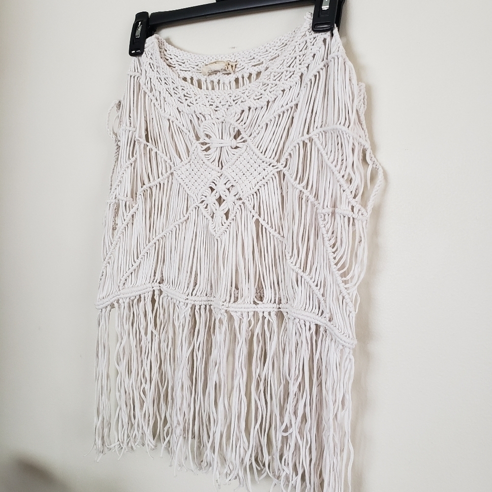 Denim & supply macromae with fringe top. Sz XS
